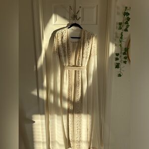 Women’s Long embroidered dress/abaya - Size L